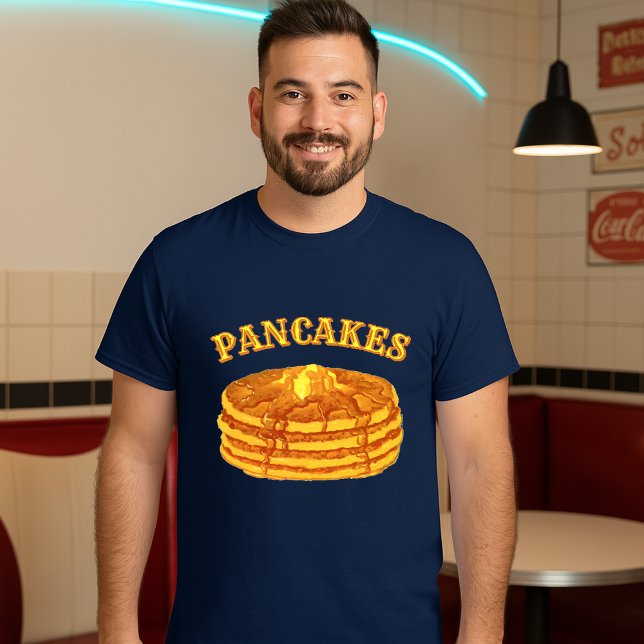 T-shirt Pancakes With Maple Syrup & Butter Template (Créateur téléchargé)