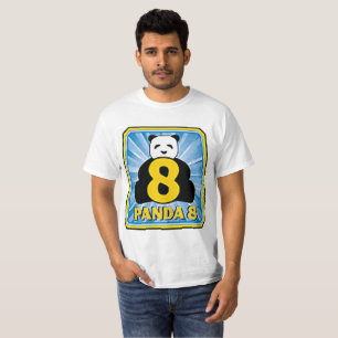 T-shirt panda 8 de baccara d'ez