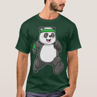 T-shirt Panda à Jogging avec sueur de tête