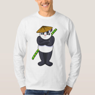 T-shirt Panda à Stick combat Martial arts.PNG