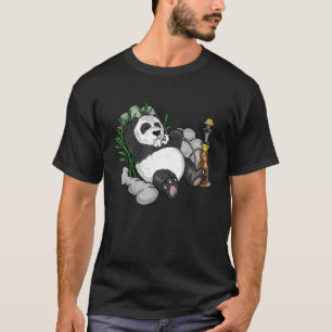 T-shirt Panda Arabic Hookah Nargileh Shisha Panda Bear