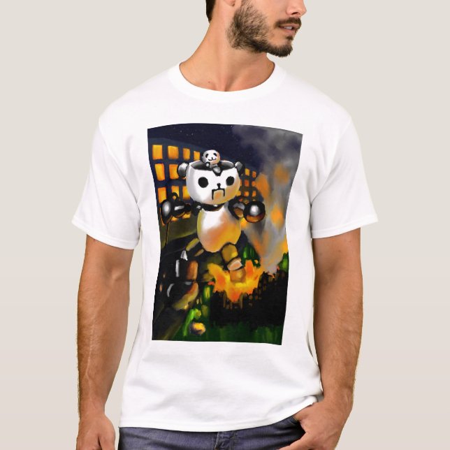 T-shirt Panda Attack3 (Devant)