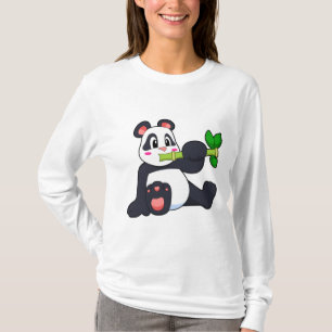 T-shirt Panda avec bambou