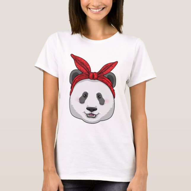 T-shirt Panda avec Bandana (Devant)