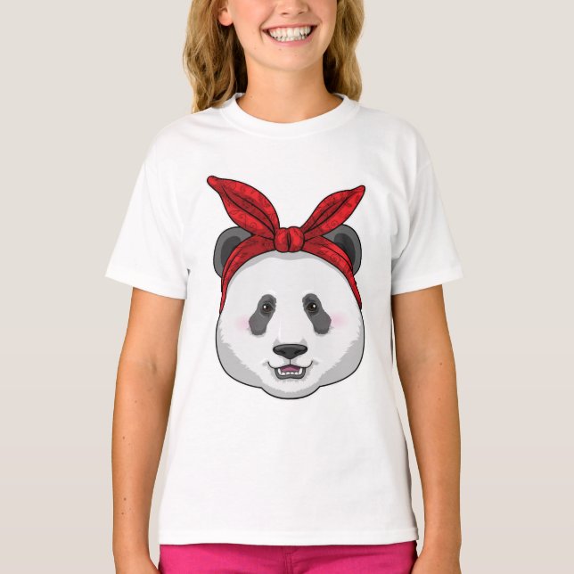 T-shirt Panda avec Bandana (Devant)