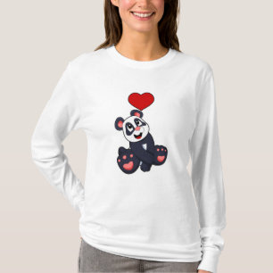 T-shirt Panda avec coeur