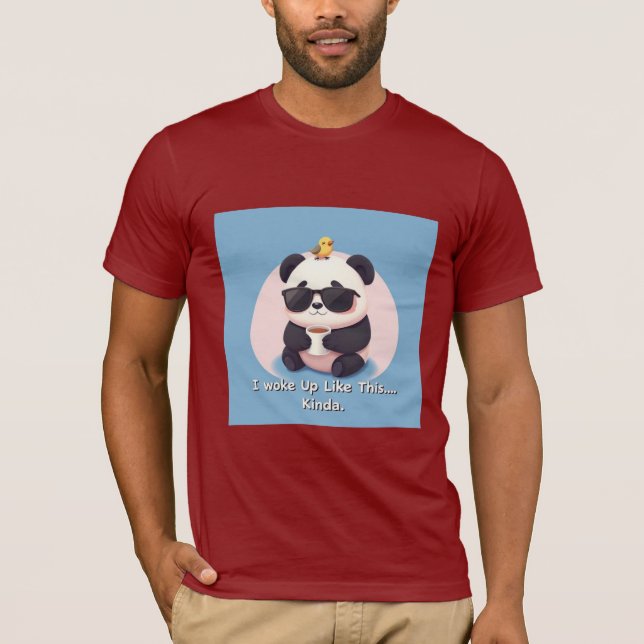 T-shirt panda avec lunettes de soleil (Devant)