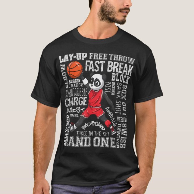 T-shirt Panda Basket (Devant)