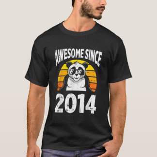 T-shirt Panda Bear Awesome Since 2014 9Th 9