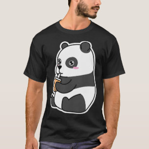 T-shirt Panda Bear Boba Milk Thé bulle de thé JT