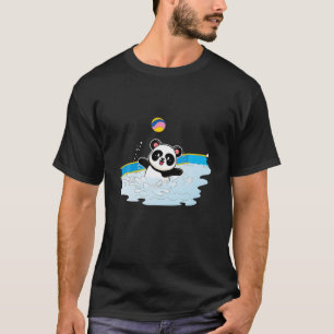 T-shirt Panda Bear Water Polo Lecteur Water Ball Sports An