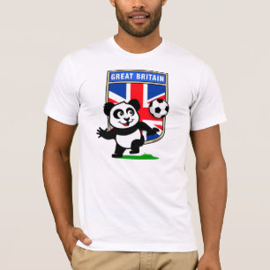 T-shirt Panda britannique du football (chemises légères)