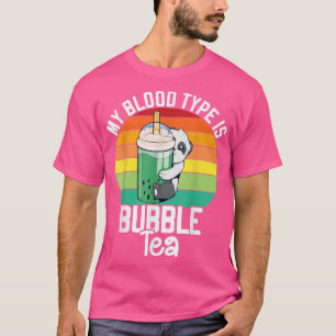 T-shirt Panda Bubble Boba Tea Kawaii Cute Anime Otaku Japa