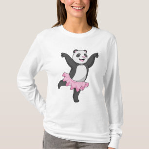 T-shirt Panda comme Ballerina au Ballet