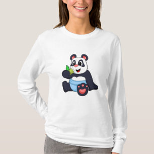 T-shirt Panda comme bébé avec Bambus
