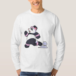 T-shirt Panda comme coureur à la course