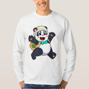 T-shirt Panda comme étudiant