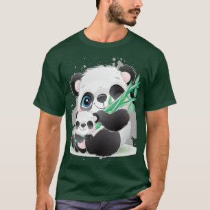 T-shirt Panda convivial pour les animaux 12