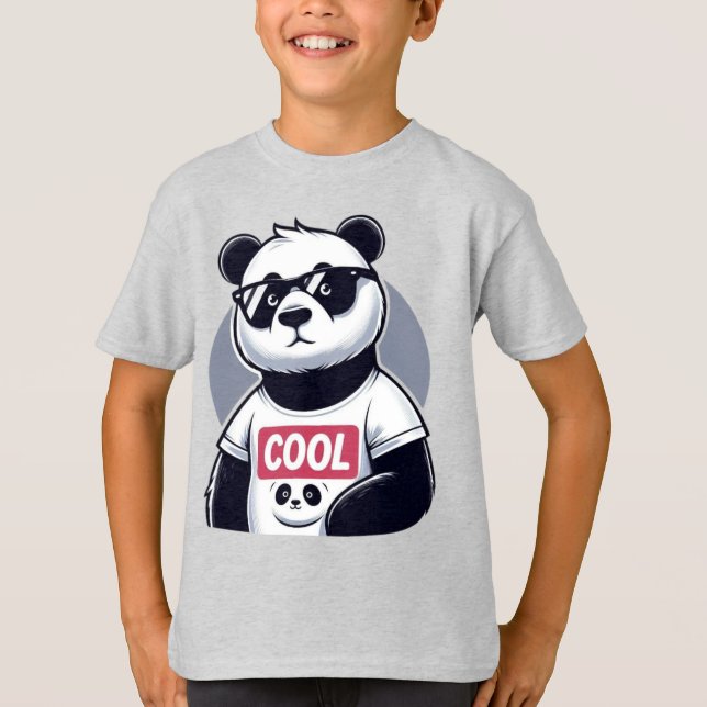 T-shirt panda cool (Devant)