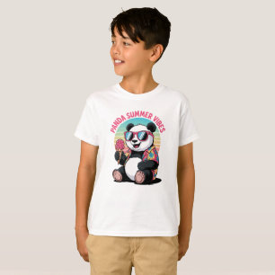 T-shirt Panda Cool Été Glace Enfant