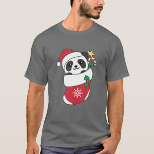 T-shirt Panda Cute Pour Noël Panda