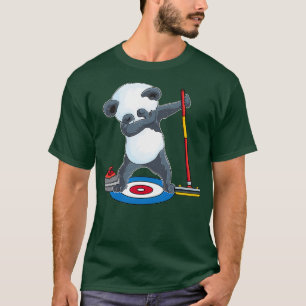 T-shirt Panda Dabbing curler curler glace Sport panda ours