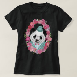 T-shirt Panda dans le chapeau supérieur