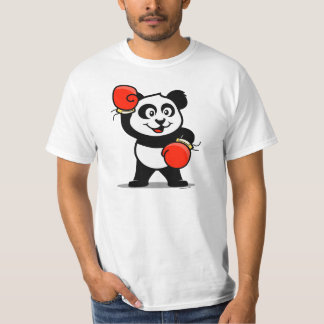 T-shirt Panda de boxe (chemises légères)