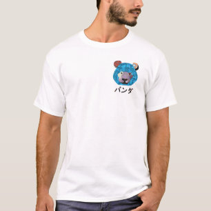 T-shirt panda de chiffon coeur