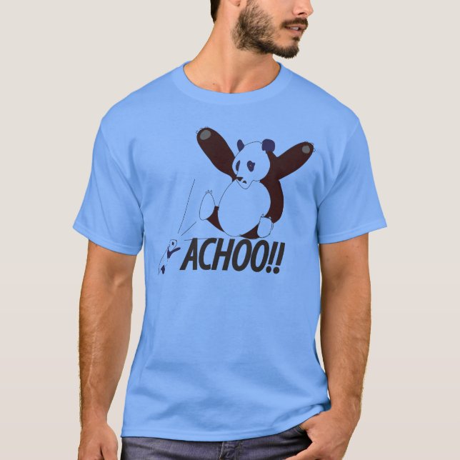 T-shirt Panda de éternuement drôle (Devant)