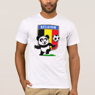 T-shirt Panda de football de Belgique (chemises légères)