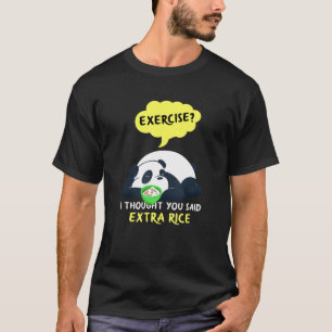 T-shirt Panda de panda de riz extra