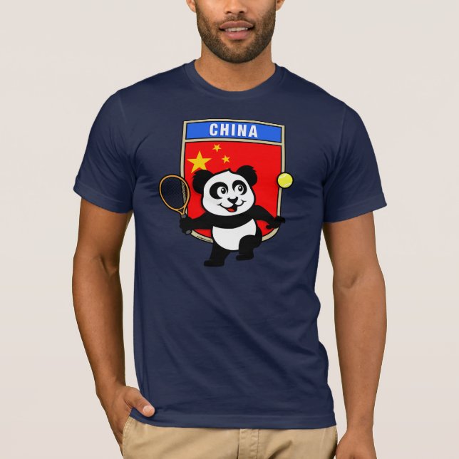 T-shirt Panda de tennis de Chine (Devant)