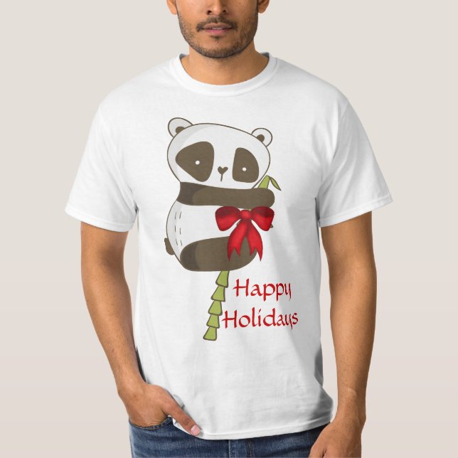 T-shirt Panda de vacances (Devant)