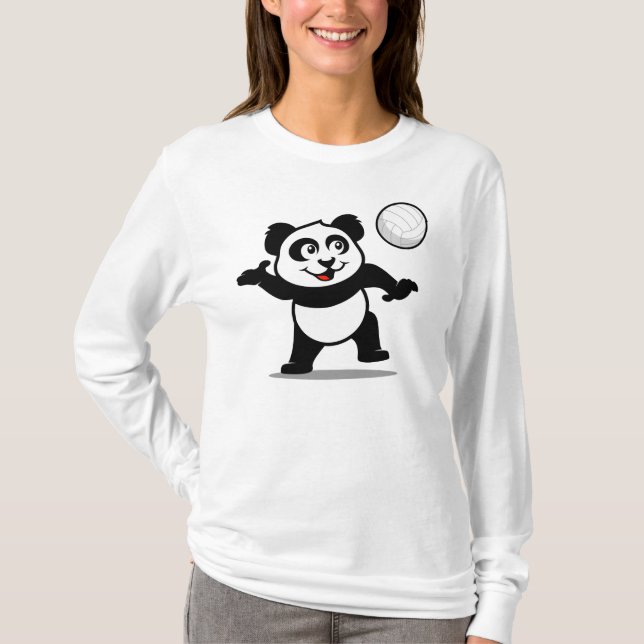 T-shirt Panda de volley-ball (Devant)