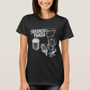T-shirt Panda Défoncé Drôle de Raton laveur ivre