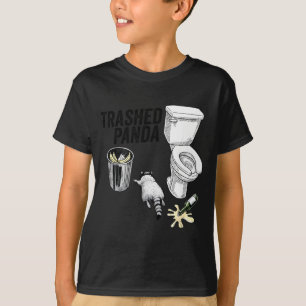 T-shirt Panda Dégradé, Raton laveur Drôle Ivre, Humour Pan