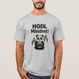 T-shirt Panda d'état d'esprit HODL - Motivation du commerc