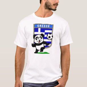 T-shirt Panda du football de la Grèce (chemises légères