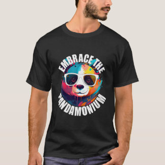 T-shirt Panda Embrassez L'Animal Coloré Pandamonium