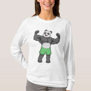 T-shirt Panda en Bodybuilder au Bodybuilding