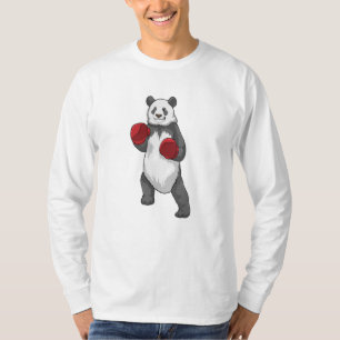 T-shirt Panda en boîte avec gants de boxe