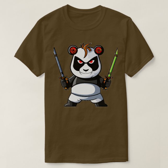 T-shirt Panda en colère (Design devant)