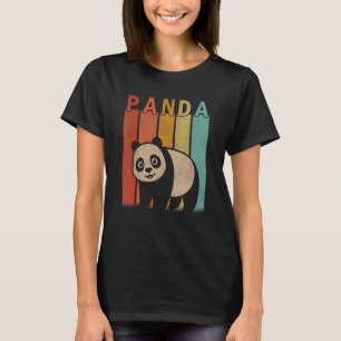 T-shirt Panda en détresse Hommes Femmes Kid Cute Panda Ret