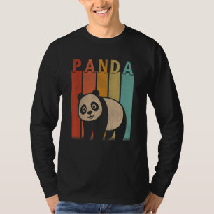 T-shirt Panda en détresse Hommes Femmes Kid Cute Panda Ret
