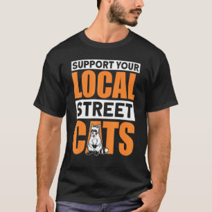 T-shirt Panda en peluche pour chats de rue locaux Raton la