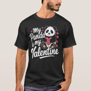 T-shirt Panda est mon amour de la Saint-Valentin coeurs Pa