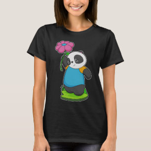 T-shirt Panda Fleur
