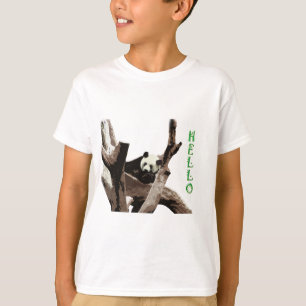 T-shirt Panda géant dans un zoo pour animaux sauvages en p