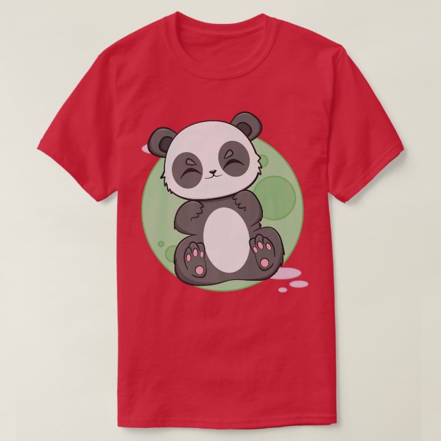 T-shirt Panda Géant Je suis juste ici pour les collations  (Design devant)